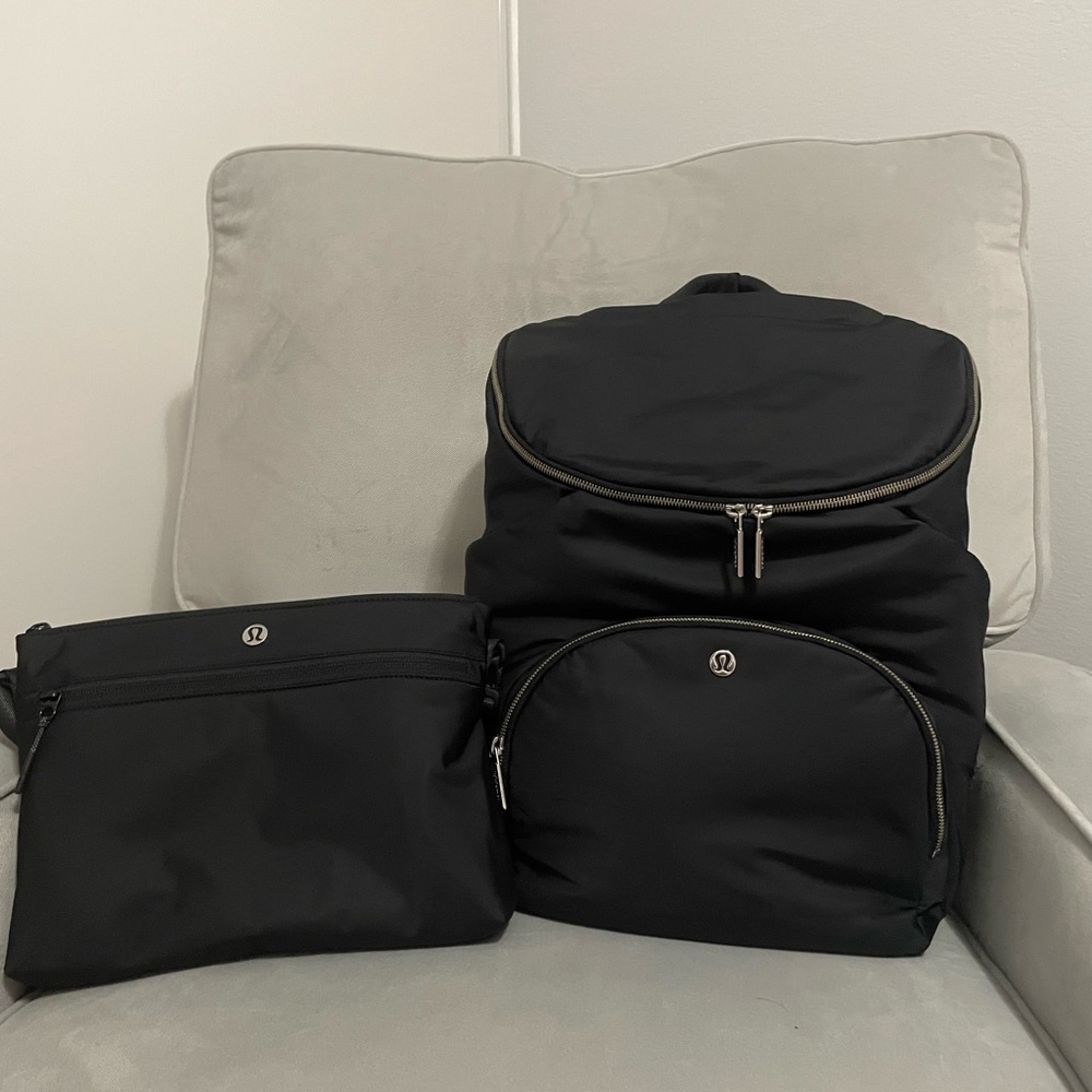Lululemon New Parent Backpack Diaper Bag - Black - VGUC